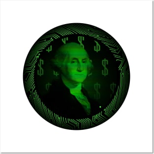 Digital Currency - One Dollar Bill Posters and Art